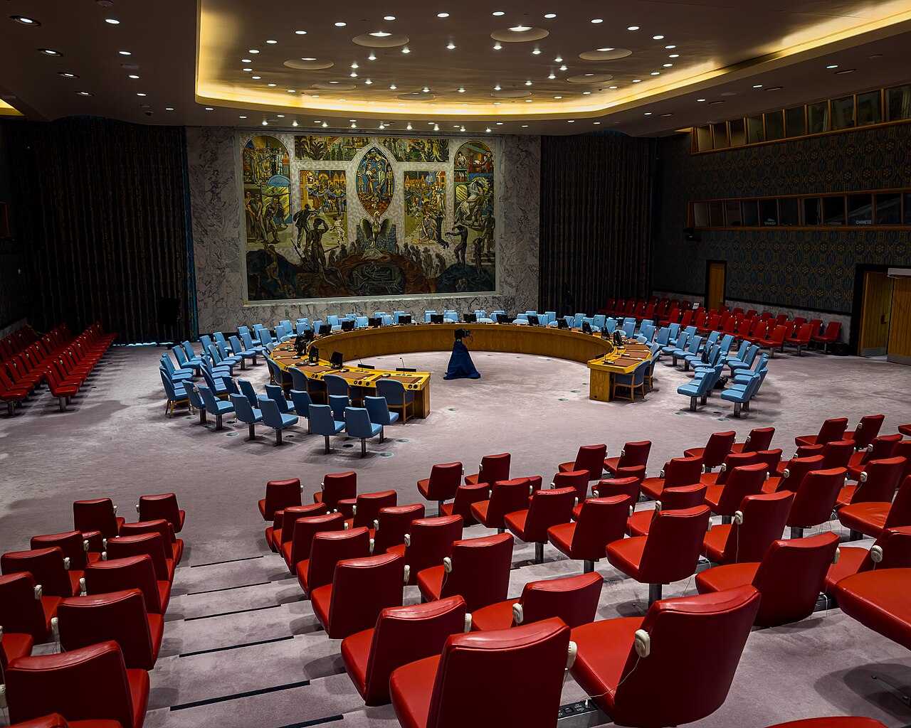 Sala del Consejo de Seguridad de la ONU en Nueva York